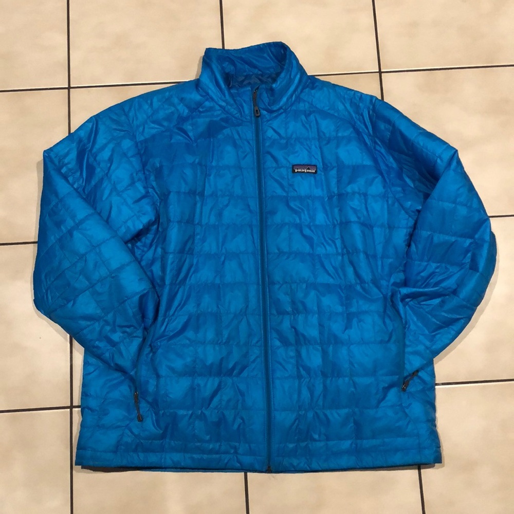 Patagonia blue windbreaker